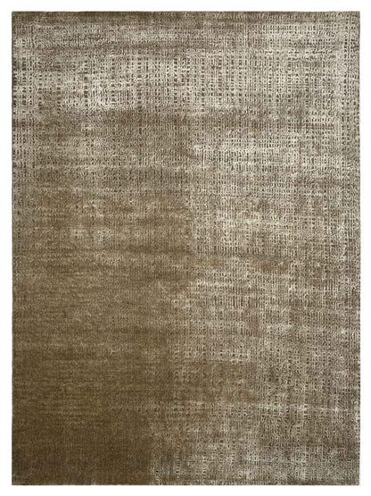 Artisan Mary Brown Beige Contemporary Knotted Rugs
