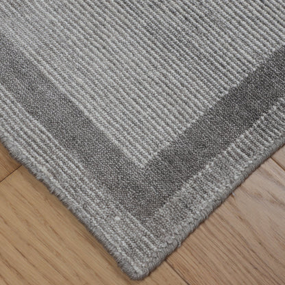 Artisan Mary Silver Grey Contemporary Knotted Rug - Rugs - Artisan - Atlanta Designer Rugs