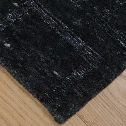 Artisan Mary Black Contemporary Knotted Rug - Rugs - Artisan - Atlanta Designer Rugs