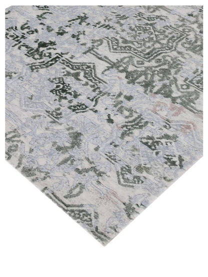 Artisan Mary Natural Green Contemporary Knotted Rug - Rugs - Artisan - Atlanta Designer Rugs