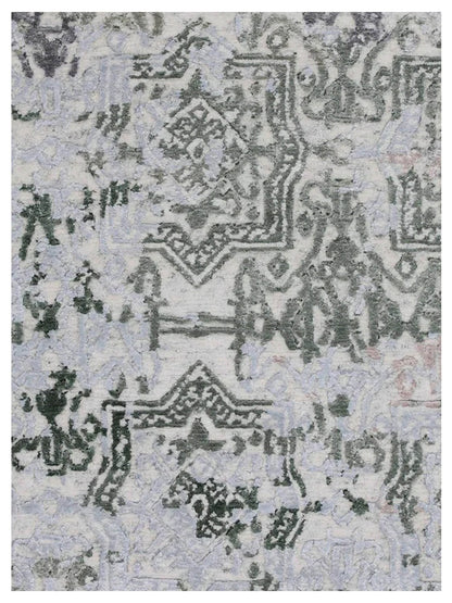 Artisan Mary Natural Green Contemporary Knotted Rug - Rugs - Artisan - Atlanta Designer Rugs