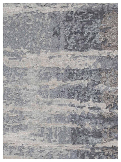 Artisan Mary Silver Grey Contemporary Knotted Rug - Rugs - Artisan - Atlanta Designer Rugs