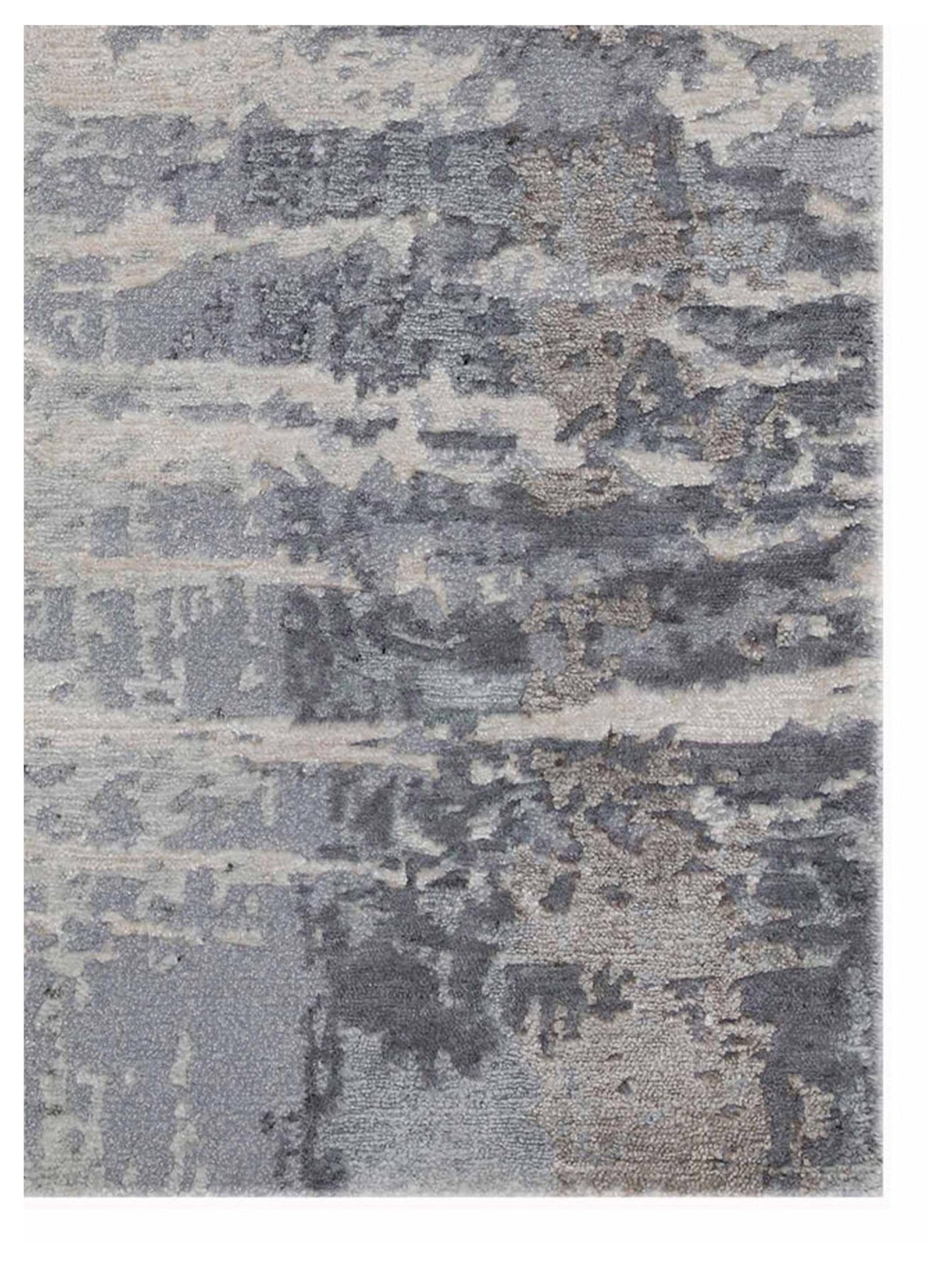 Artisan Mary Silver Grey Contemporary Knotted Rug - Rugs - Artisan - Atlanta Designer Rugs