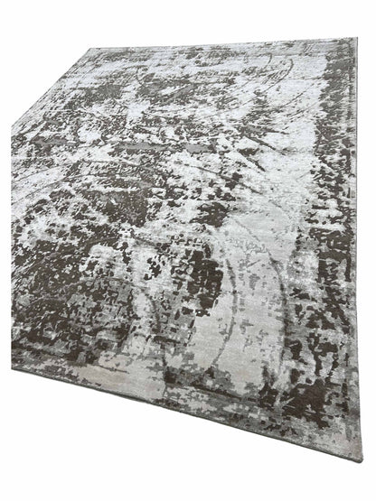 Artisan Mary Beige Brown Contemporary Knotted Rugs