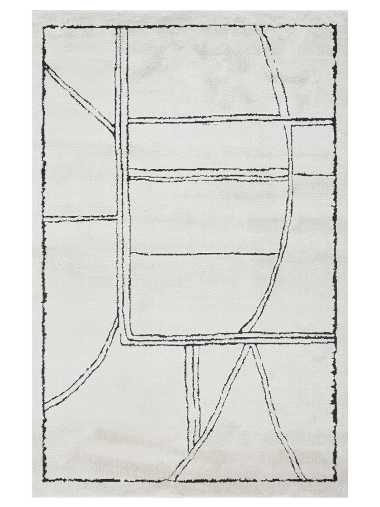 Limited Axis AX-201 White  Contemporary Machinemade Rug