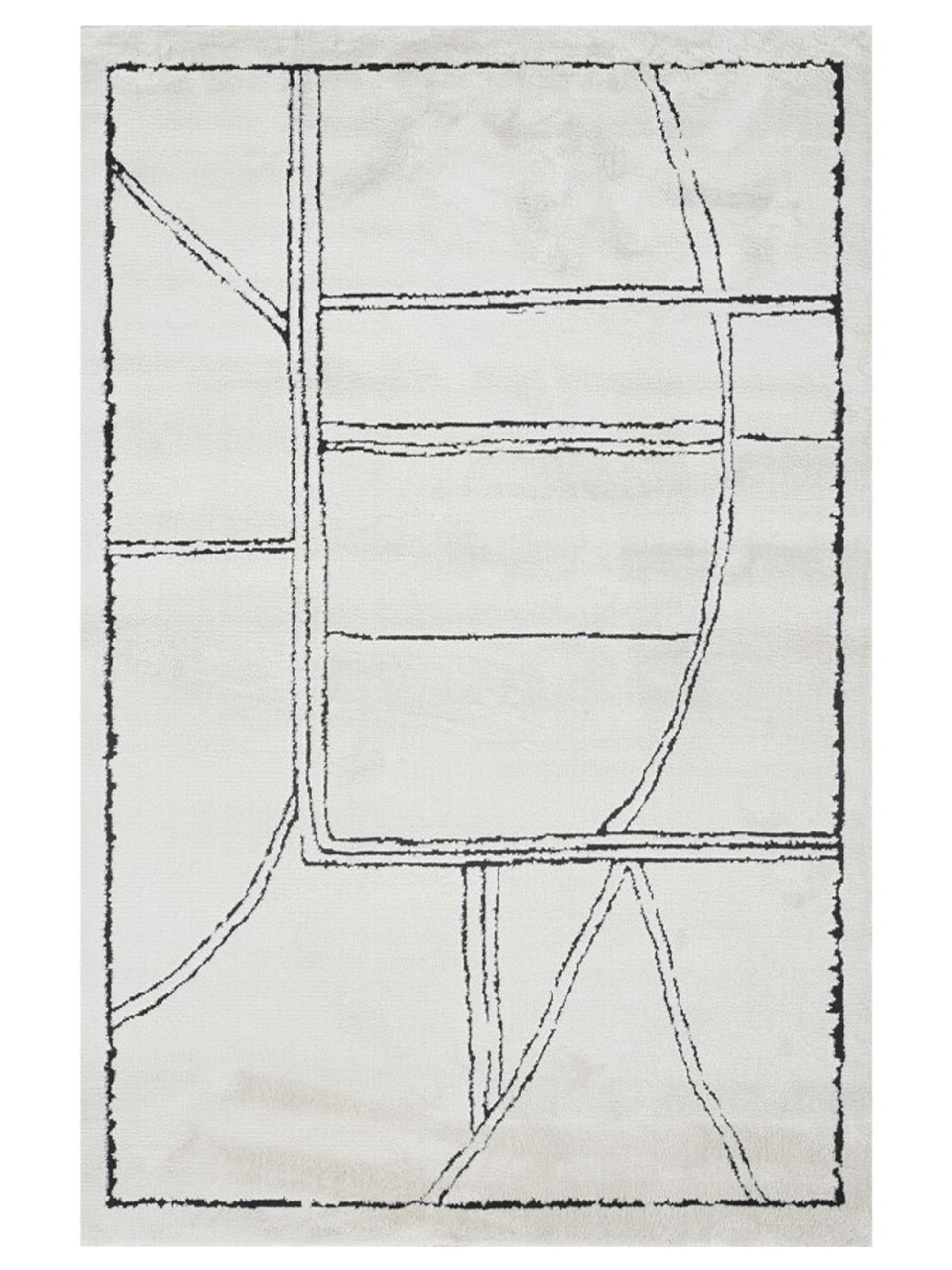 Limited Axis AX-201 White  Contemporary Machinemade Rug
