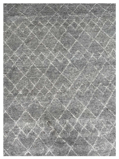 Artisan Marion Ivory Nickle Contemporary Knotted Rug