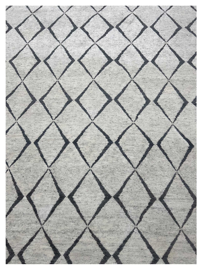 Artisan Marion Ivory Nickle Contemporary Knotted Rug