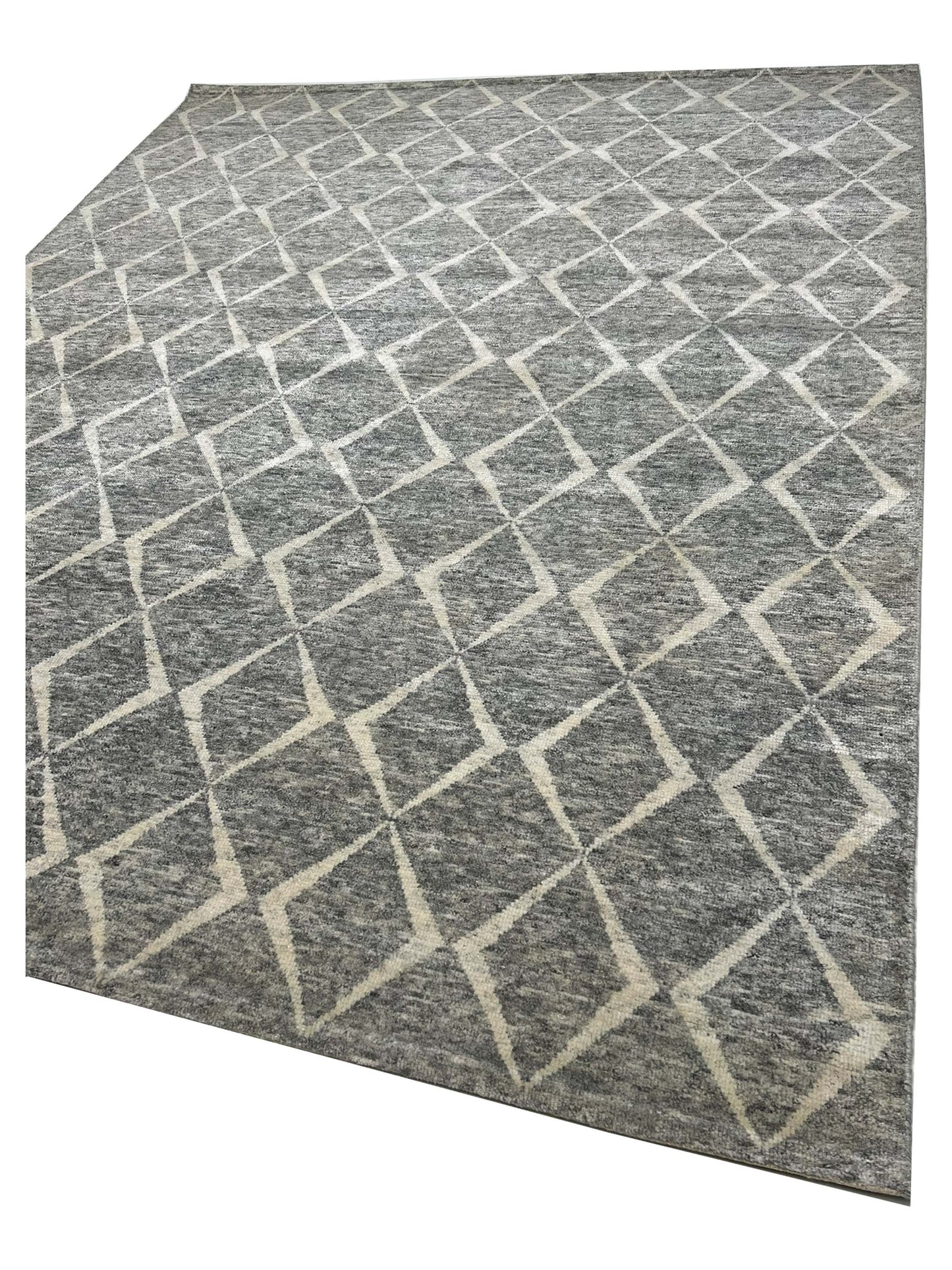 Artisan Marion Nickle Ivory Contemporary Knotted Rug