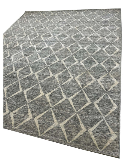 Artisan Marion Nickle Ivory Contemporary Knotted Rug