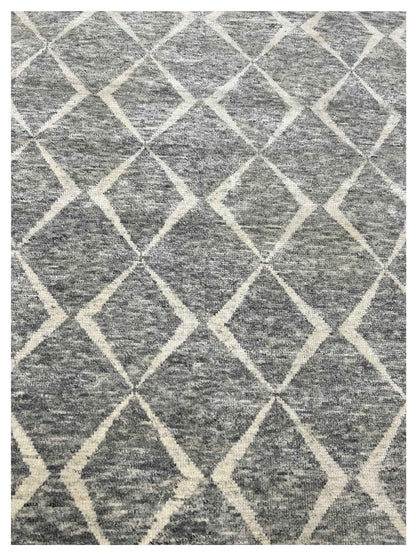 Artisan Marion Nickle Ivory Contemporary Knotted Rug