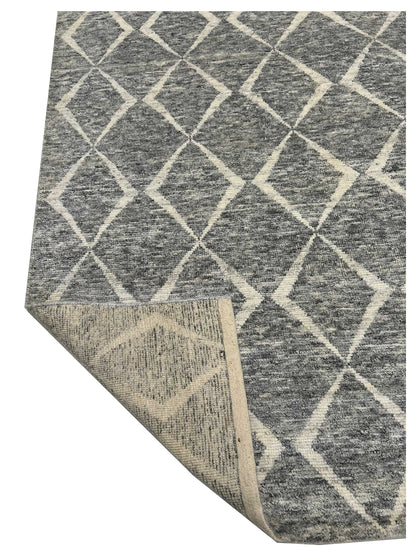 Artisan Marion Nickle Ivory Contemporary Knotted Rug