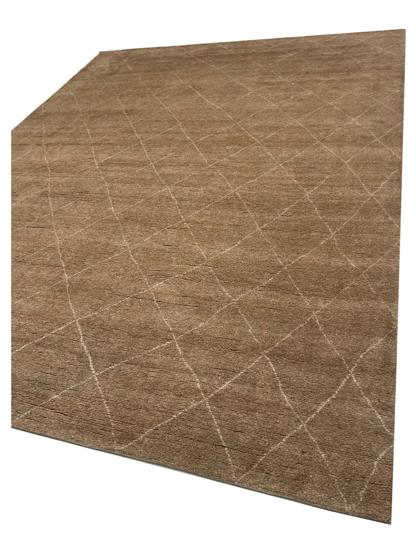 Artisan Marion Brown Contemporary Knotted Rug