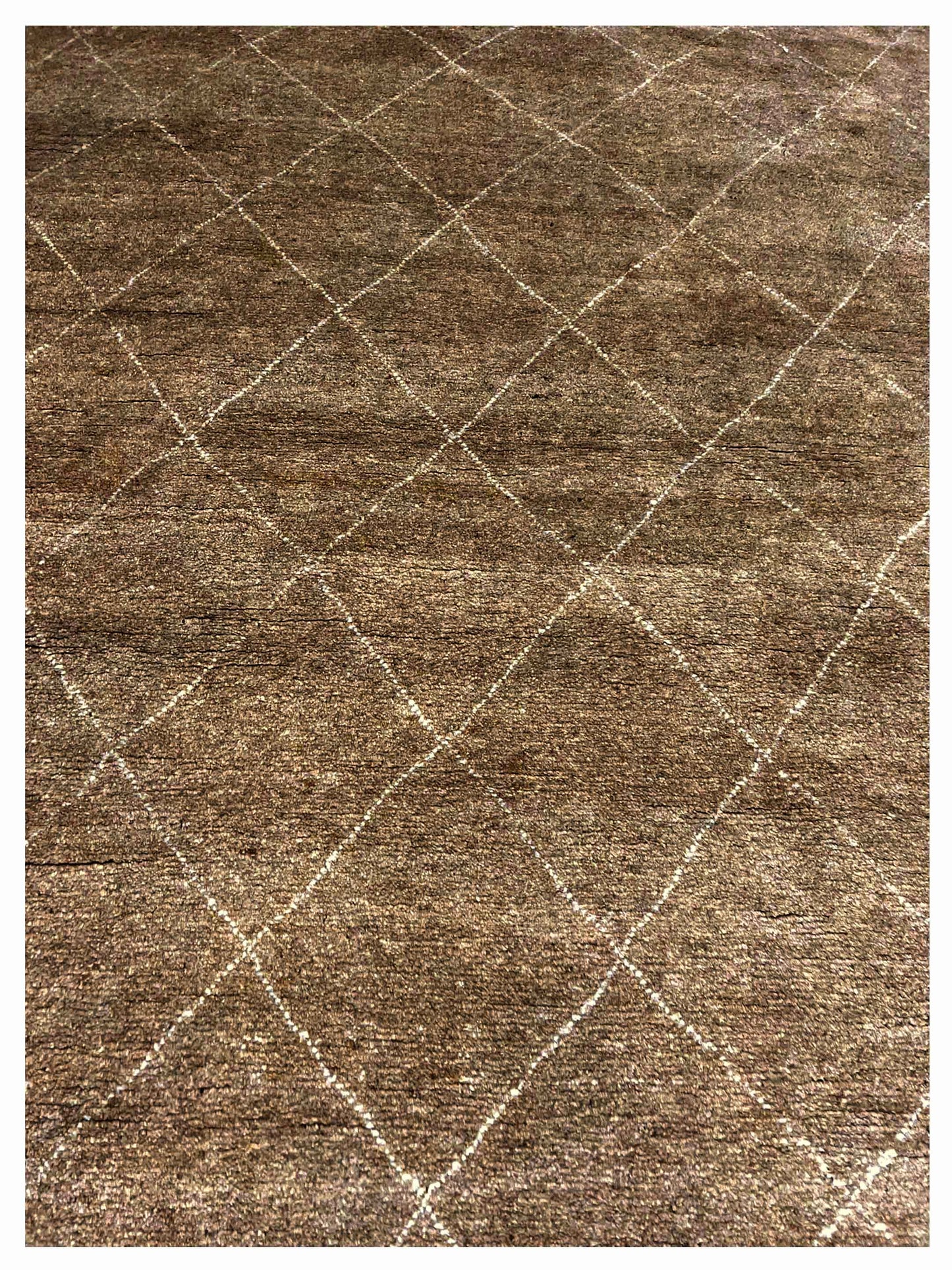 Artisan Marion Brown Contemporary Knotted Rug