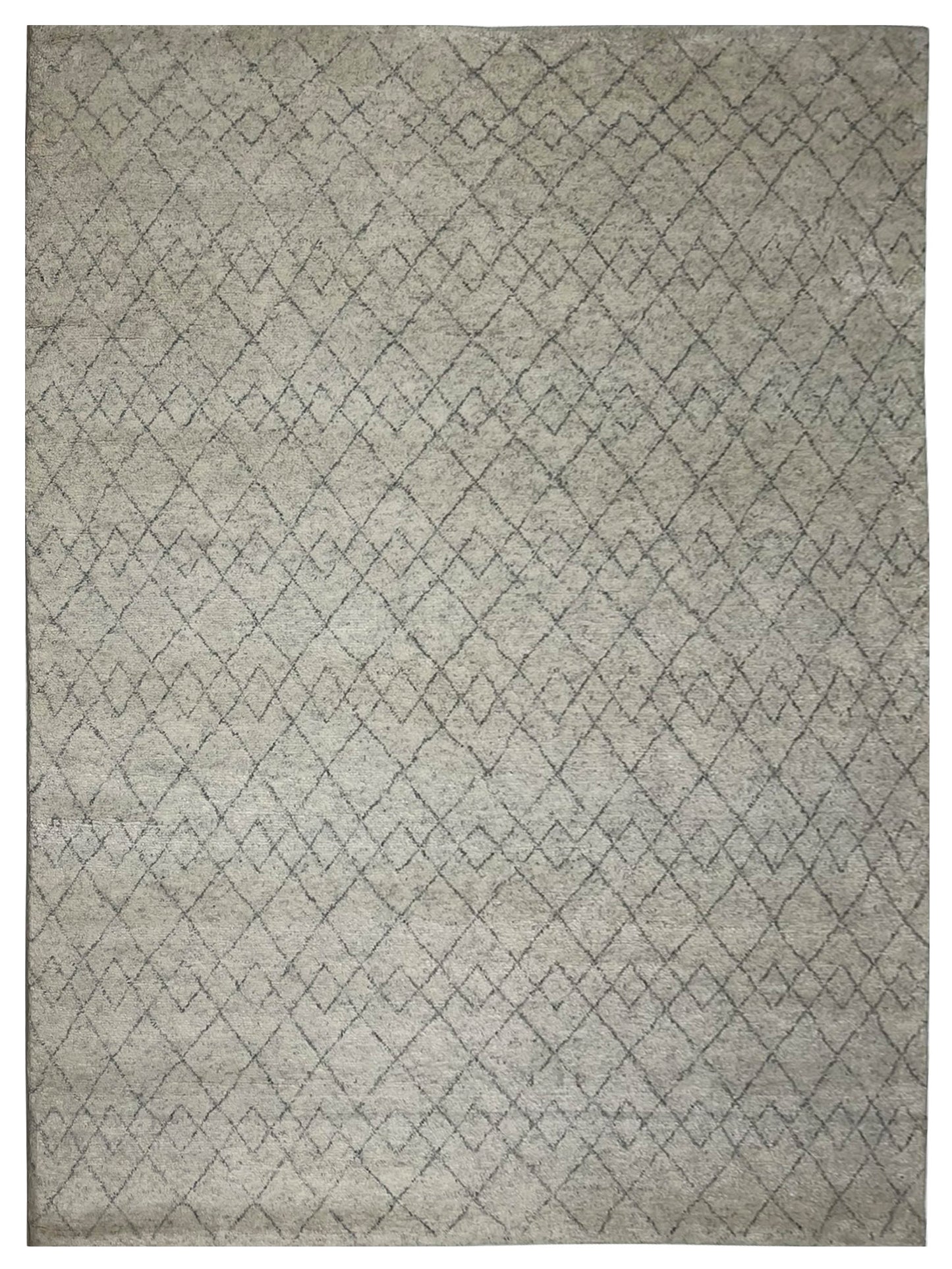 Artisan Moroccan Mohair  Ivory  Contemporary