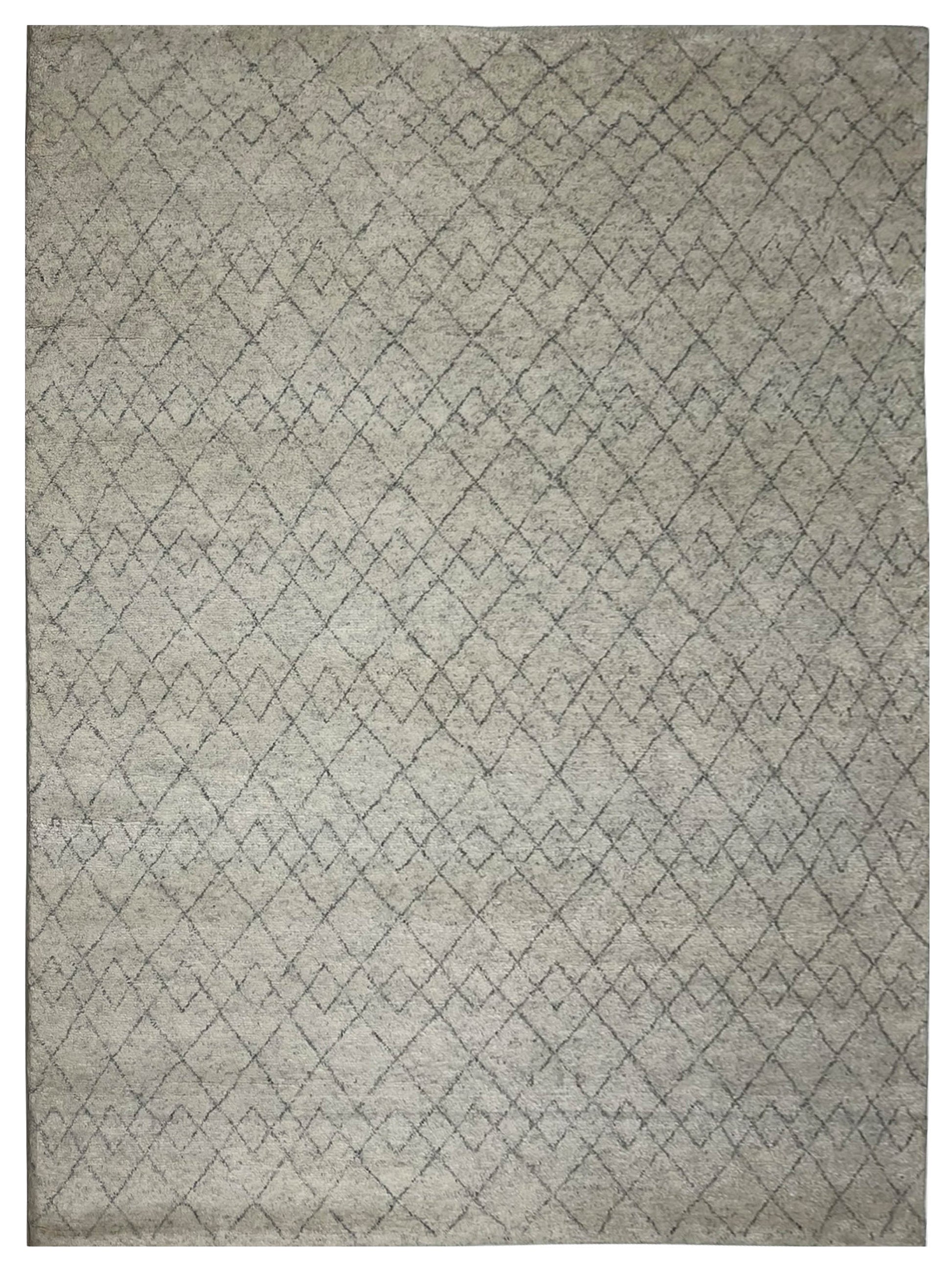 Artisan Moroccan Mohair  Ivory  Contemporary