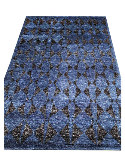 Artisan Marion  Navy  Transitional Knotted Rug