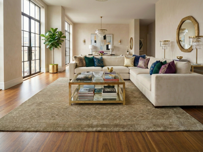 Artisan Marion Brown Contemporary Knotted Rug