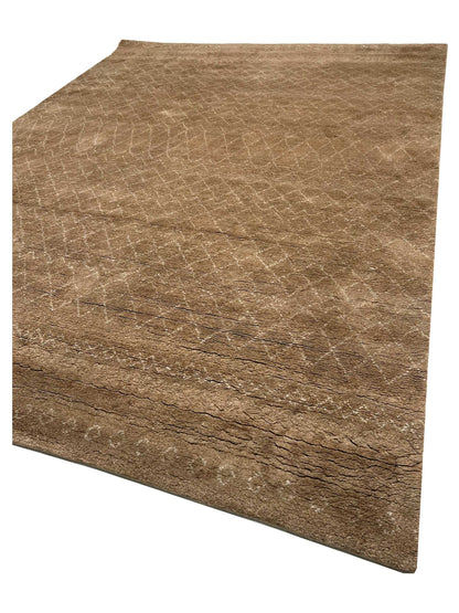 Artisan Marion Brown Contemporary Knotted Rug