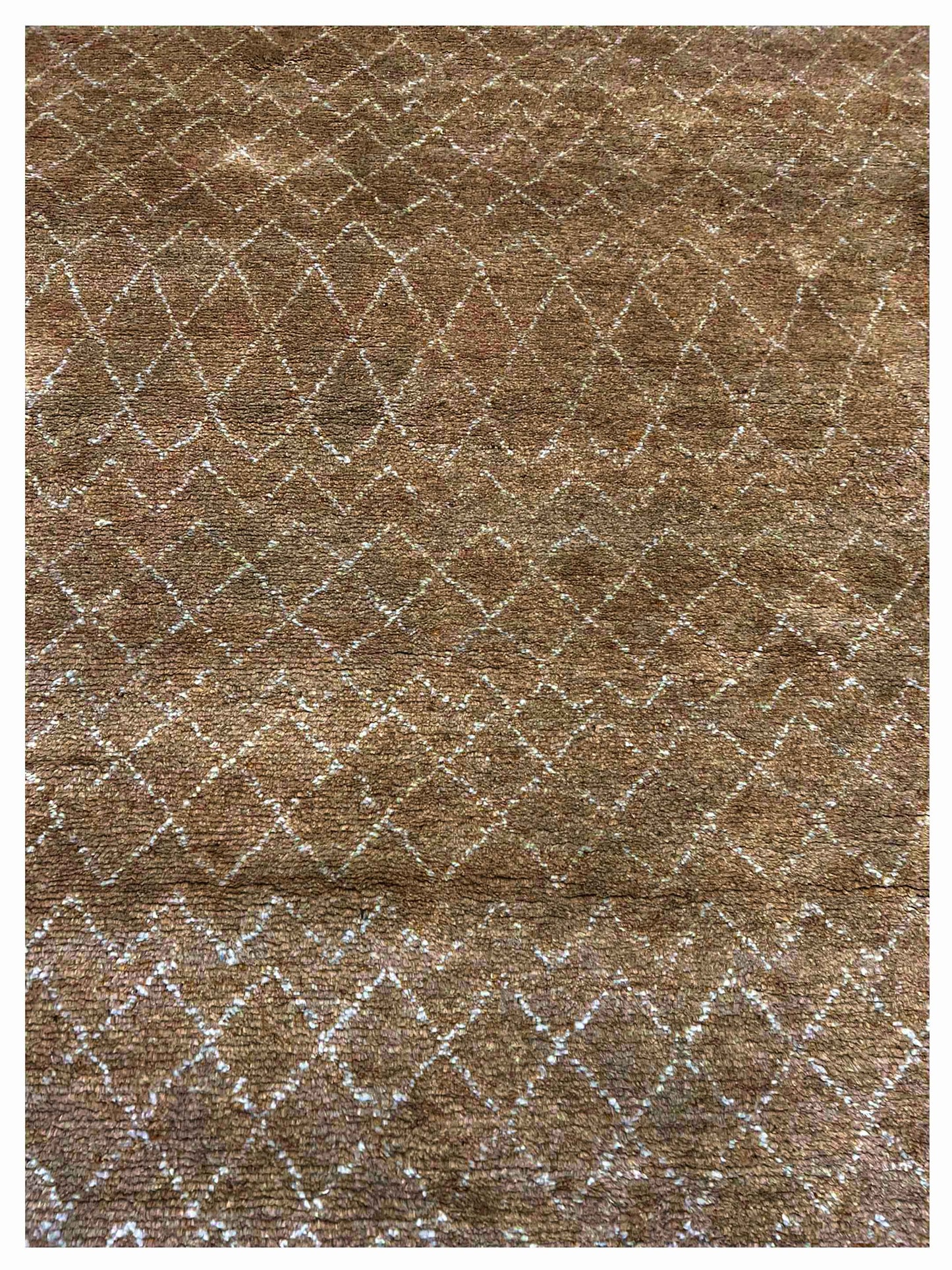 Artisan Marion Brown Contemporary Knotted Rug