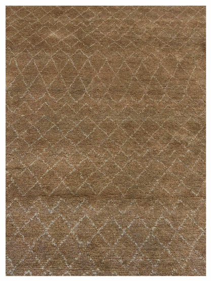 Artisan Marion Brown Contemporary Knotted Rug