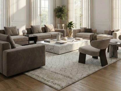 Artisan Marion  Ivory  Transitional Knotted Rug