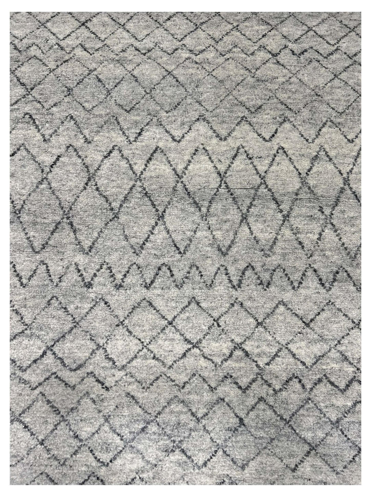 Artisan Marion Silver Carbon Contemporary Knotted Rug