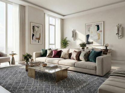 Artisan Marion  Twilight Natural Transitional Knotted Rug