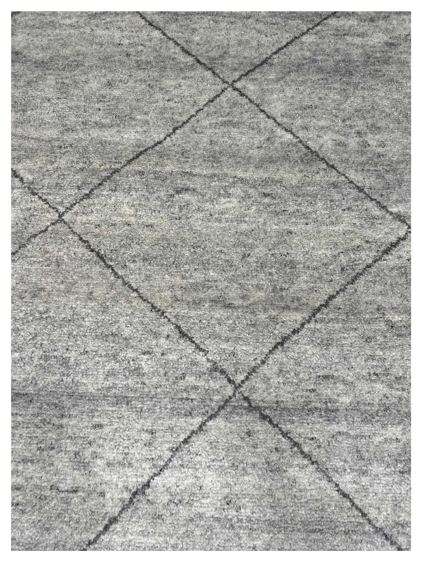 Artisan Marion Silver Carbon Contemporary Knotted Rug