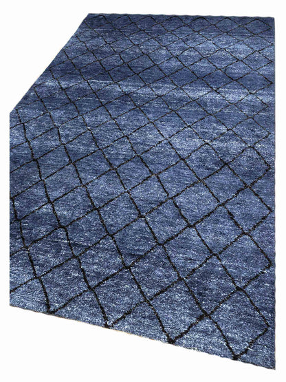 Artisan Marion  Navy  Transitional Knotted Rug