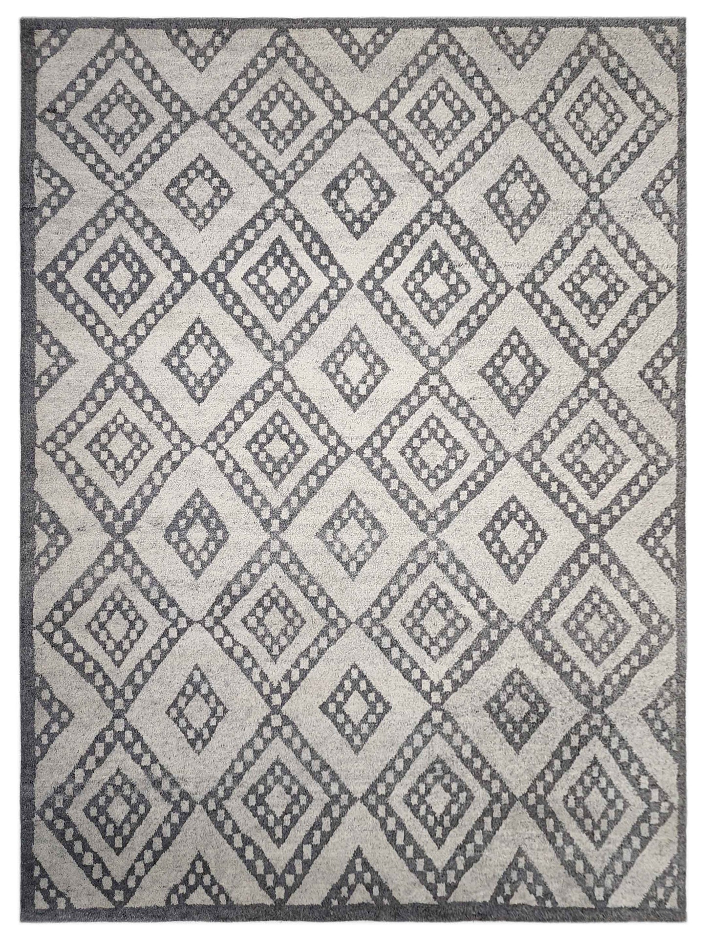 Artisan Marion  Ivory  Contemporary Knotted Rug