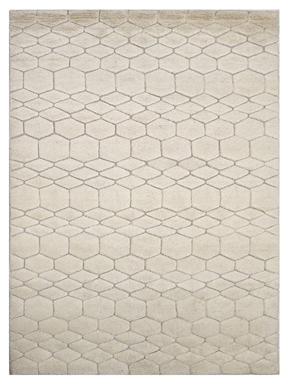 Artisan Marion White Transitional Knotted Rug - Rugs - Artisan - Atlanta Designer Rugs