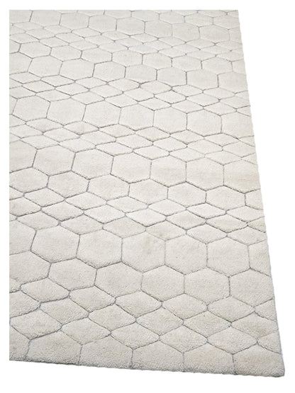 Artisan Marion White Transitional Knotted Rug - Rugs - Artisan - Atlanta Designer Rugs