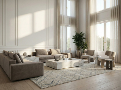 Artisan Marion  Ivory  Transitional Knotted Rug