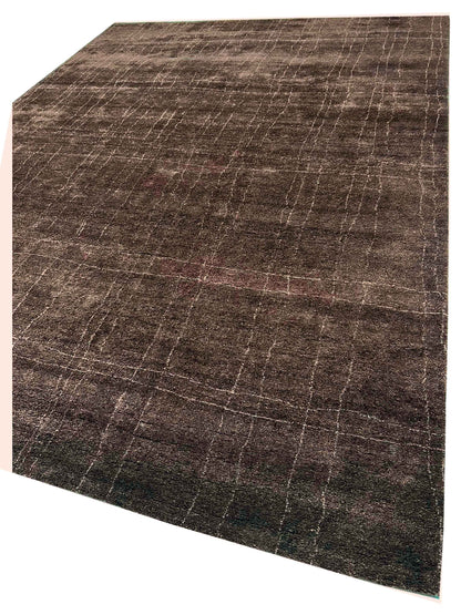 Artisan Marion Chocolate Contemporary Knotted Rug
