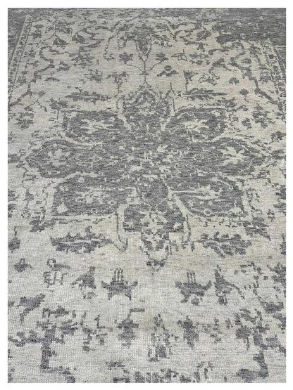 Artisan Nova Natural Silver Contemporary Knotted Rugs