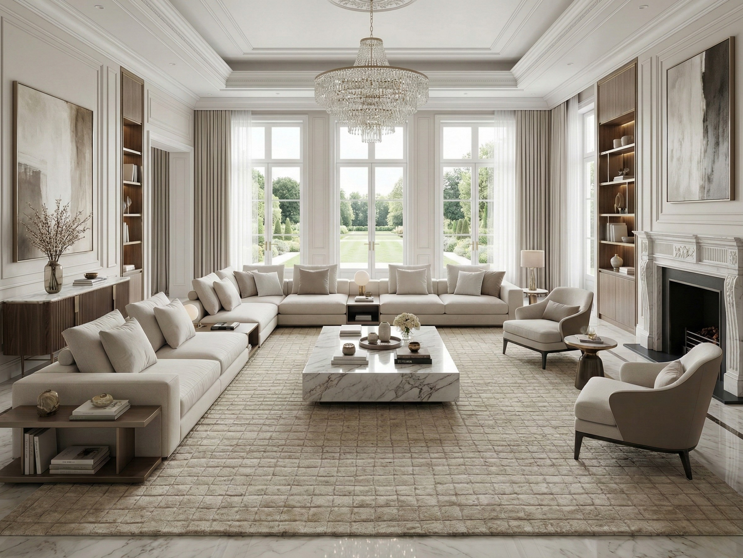 Artisan Marion Fog Contemporary Knotted Rug