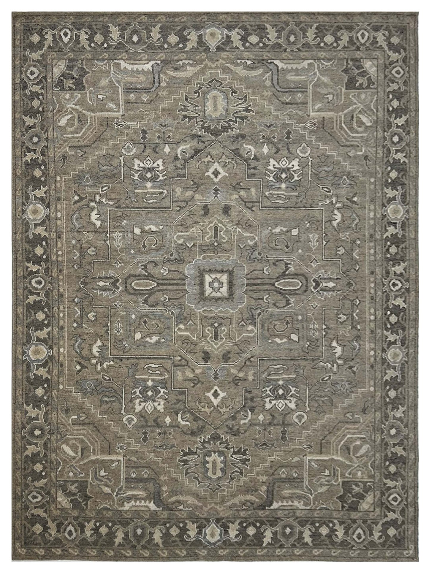 Artisan Moroccan Mohair  Flax Grey Contemporary