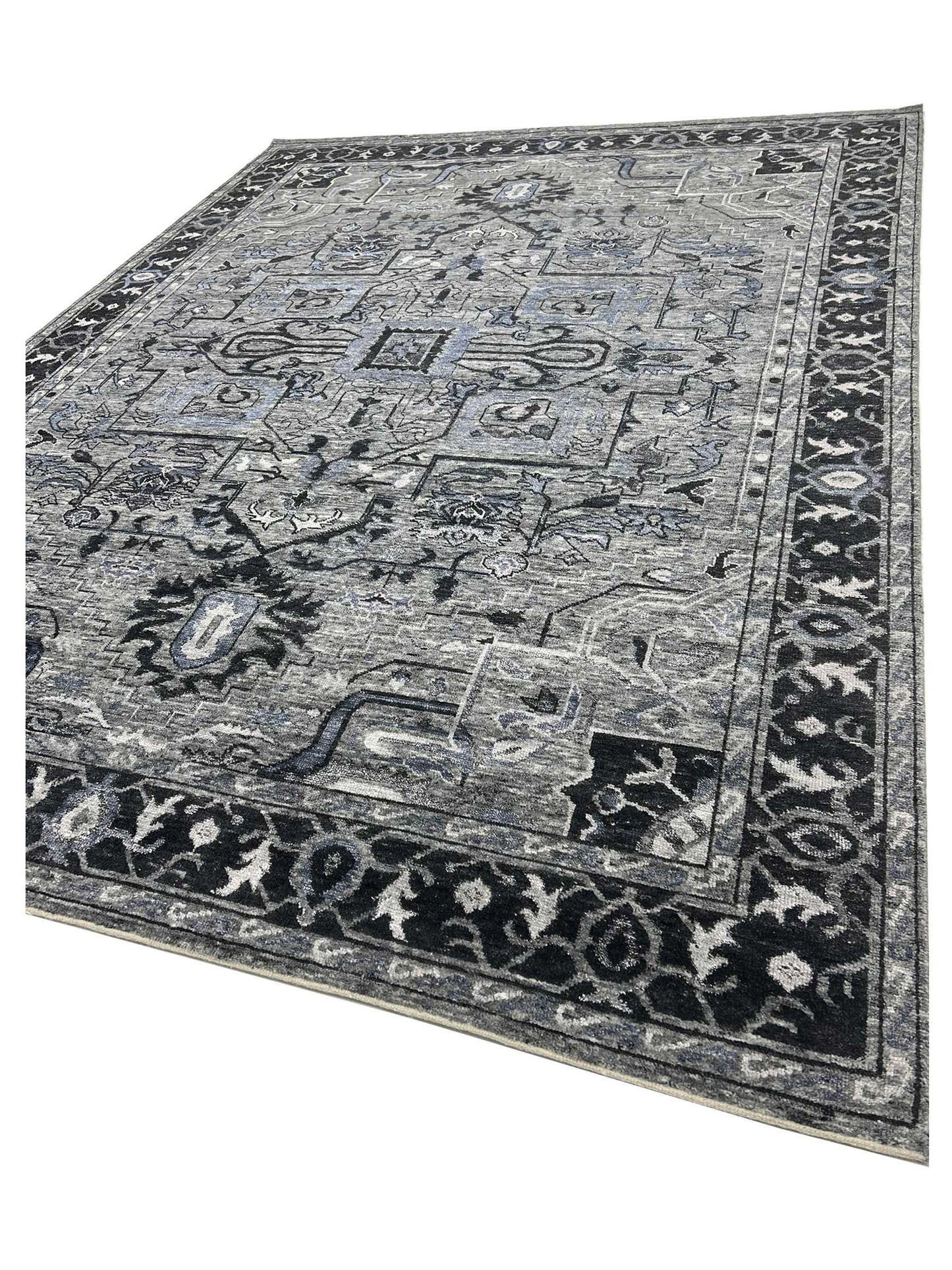 Artisan Nova Grey Iron Contemporary Knotted Rug