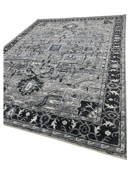 Artisan Nova Grey Iron Contemporary Knotted Rug