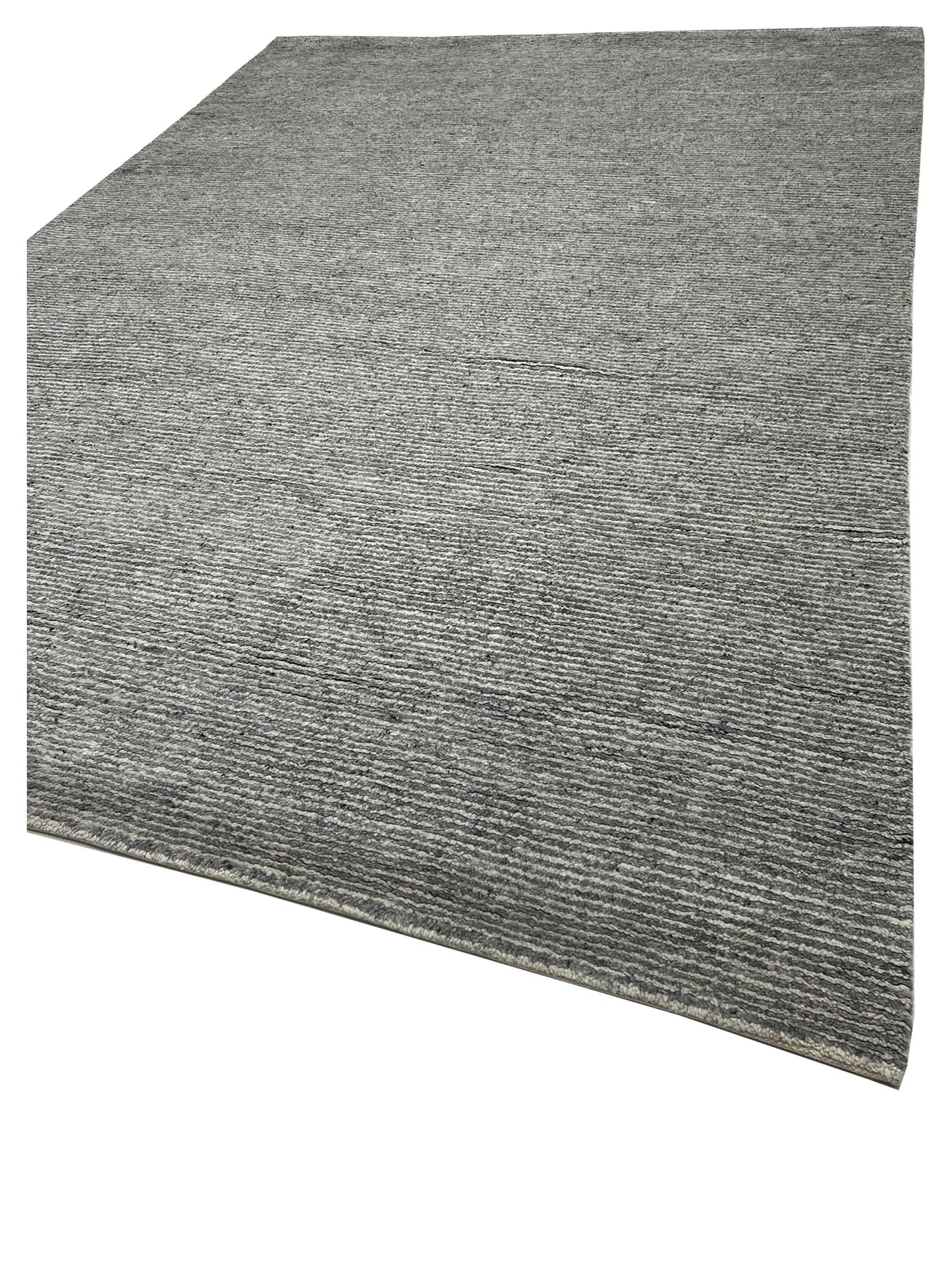Artisan Harmony Silver Contemporary Knotted Rug