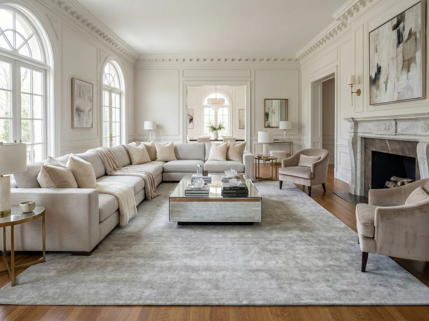 Artisan Marion Mist Contemporary Knotted Rug