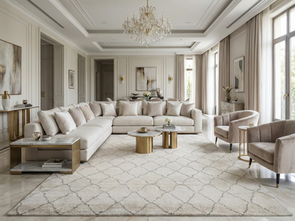 Artisan Marion  Ivory  Transitional Knotted Rug