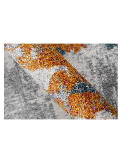 Limited Mortlake MOR - 255 ORANGE BLUE Transitional Machinemade Rug - Rugs - Limited - Atlanta Designer Rugs