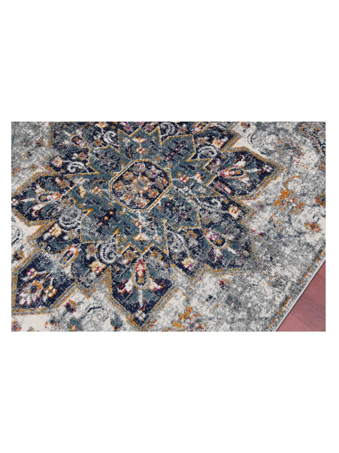 Limited Mortlake MOR - 254 GRAY BLUE Traditional Machinemade Rug - Rugs - Limited - Atlanta Designer Rugs