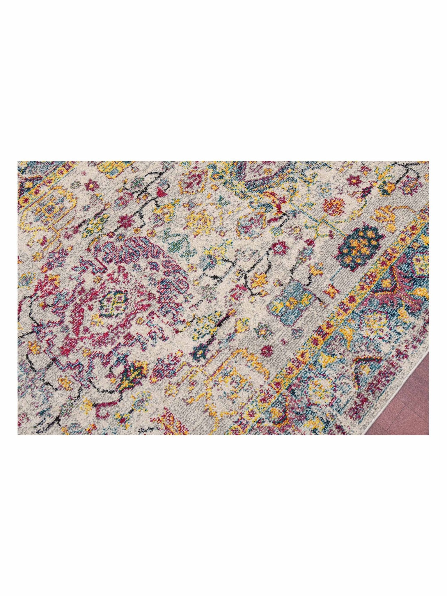 Limited Mortlake MOR - 262 GRAY ORANGE Traditional Machinemade Rug - Rugs - Limited - Atlanta Designer Rugs