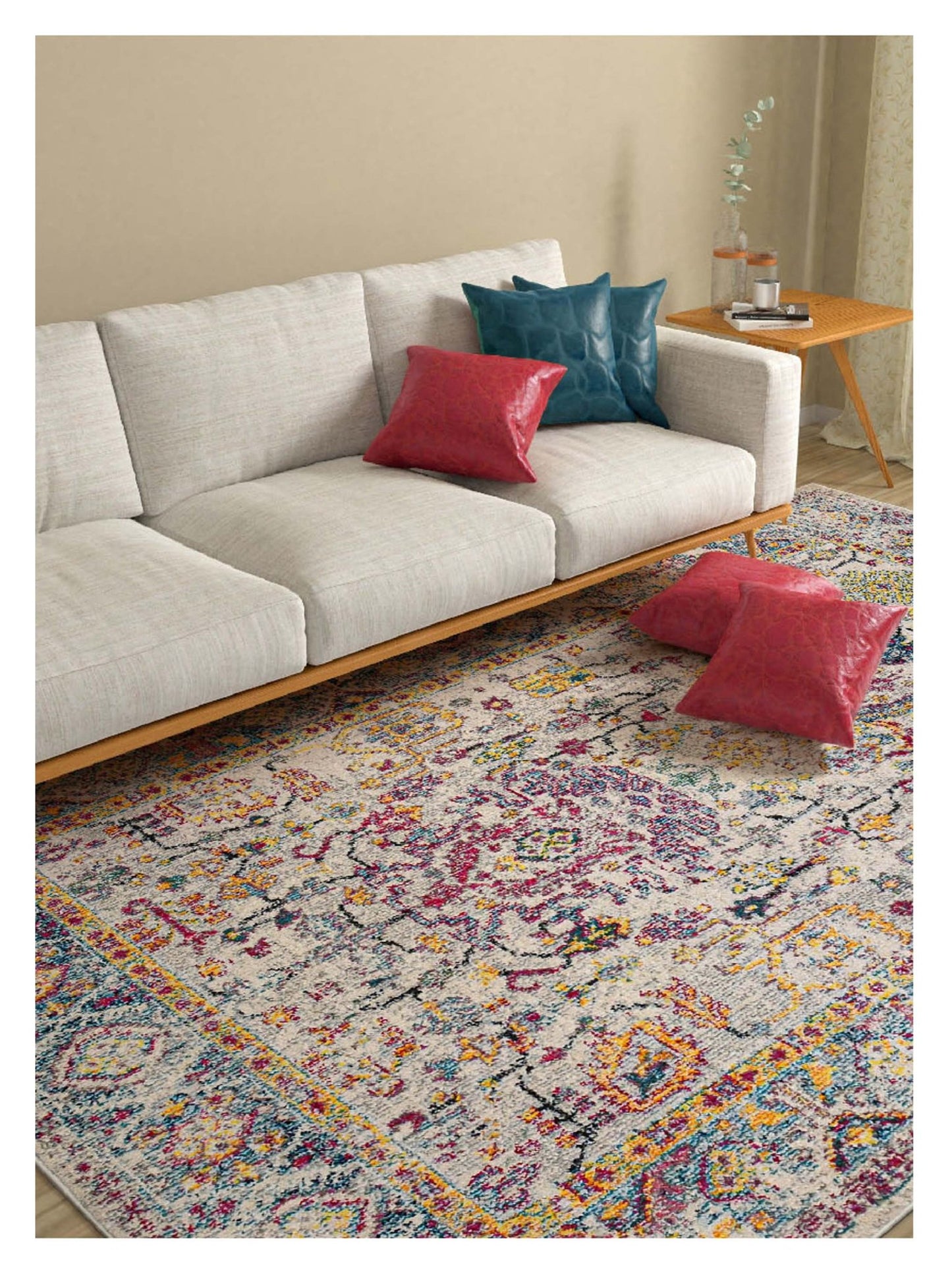Limited Mortlake MOR - 262 GRAY ORANGE Traditional Machinemade Rug - Rugs - Limited - Atlanta Designer Rugs