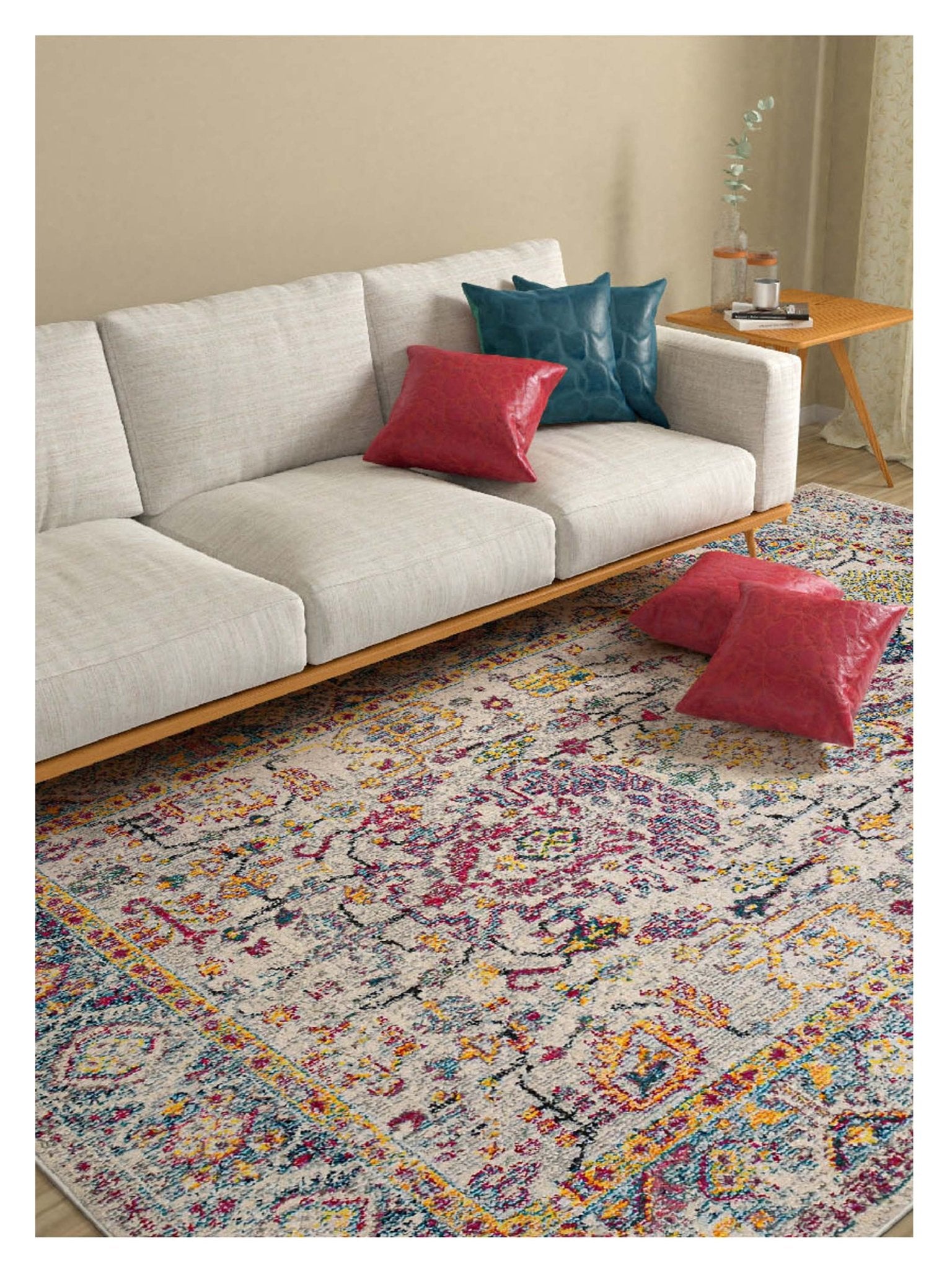 Limited Mortlake MOR - 262 GRAY ORANGE Traditional Machinemade Rug - Rugs - Limited - Atlanta Designer Rugs