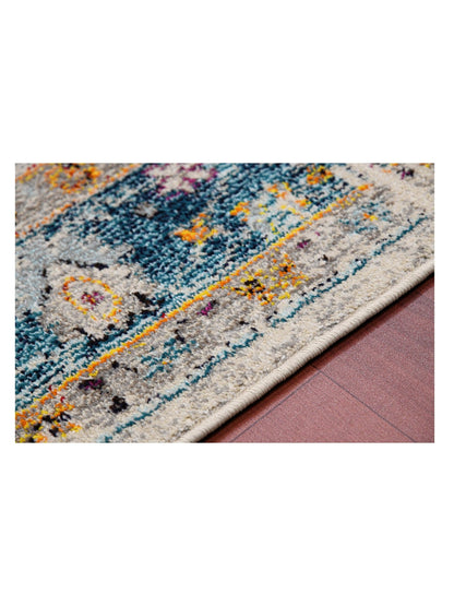 Limited Mortlake MOR - 259 BLUE ORANGE Traditional Machinemade Rug - Rugs - Limited - Atlanta Designer Rugs