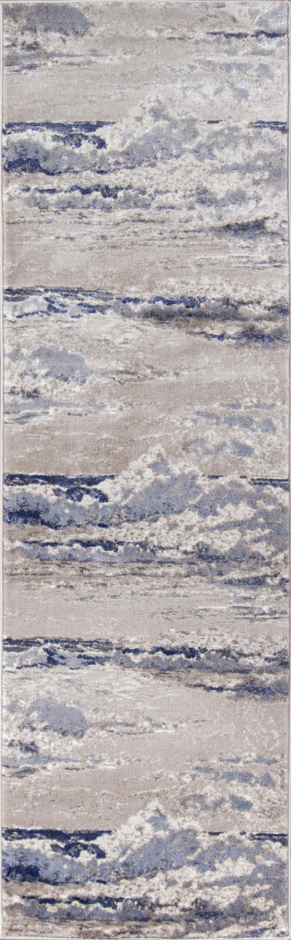Momeni Monterey  Blue  Contemporary